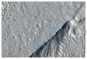 Modified Crater on Graben Floor