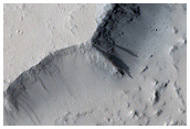 Crater with Blocky Interior in Marte Vallis
