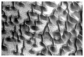 North Polar Dunes with Variable Packing
