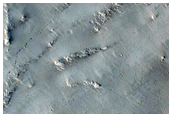 Fan on Northern Rim of Peridier Crater