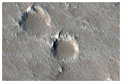 Curved Channel and Trough in Elysium Fossae