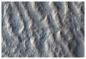 Yardang Material North of Apollinaris Patera
