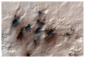 Spider Terrain Not on South Polar Layered Deposit
