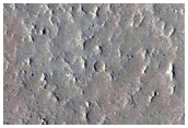 Contact between Albor Tholus and Elysium Rise Lava Flows
