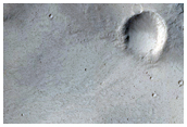 Landforms in De Vaucouleurs Crater
