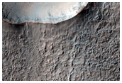 Fan Material at Valley Termination at Ridged Plain
