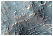 Landslide in Crater West of Huygens Crater
