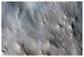 Layers in Crater East of Cassini Crater
