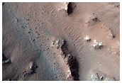 Slope Monitoring in Hale Crater Central Peaks
