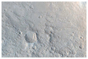 Layers in Old Crater Rim Near Amazonis Mensa
