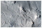 Rim and Ejecta of Crater in Schiaparelli Crater
