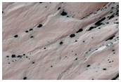 Monitor Gullies in Heaviside Crater
