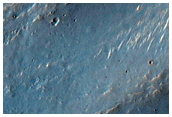 Large Fan in Crater with Ridges
