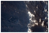 Kaolinite Covered Crater Rim
