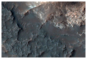 Ridges and Light-Toned Outcrops North of Atlantis Chaos
