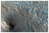 Ridges and Layers in Nepenthes Mensae Region
