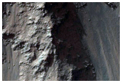 Osuwisko w Coprates Chasma