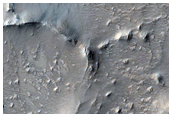 شبكة من الأعراف شمال فوهة انتونيادي  (Antoniadi Crater)