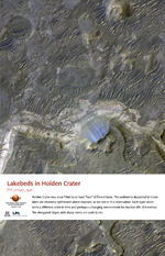 Lakebeds in Holden Crater