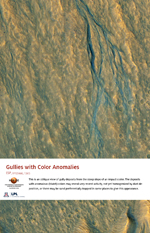 Gullies with Color Anomalies