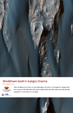 Windblown Sand in Ganges Chasma