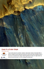 Hues in a Crater Slope
