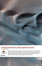 Hanging Sand Dunes within Coprates Chasma