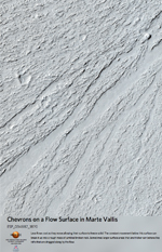 Chevrons on a Flow Surface in Marte Vallis