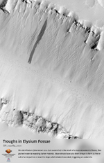 Troughs in Elysium Fossae
