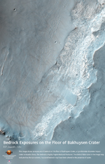 Bedrock Exposures on the Floor of Bakhuysen Crater