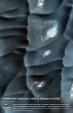 North Polar Gypsum Dunes in Olympia Undae