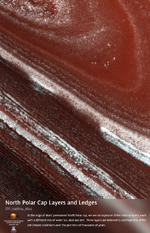 North Polar Cap Layers and Ledges