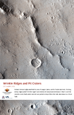 Wrinkle Ridges and Pit Craters