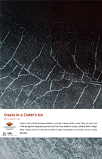 Cracks in a Crater’s Ice