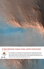 A Nine Kilometer Impact Crater and Its Central Peak