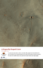 A Dragonfly-Shaped Crater