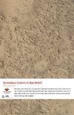 Secondary Craters in Bas Relief