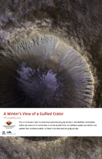 A Winter’s View of a Gullied Crater