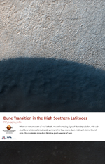 Dune Transition in the High Southern Latitudes