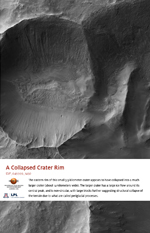 A Collapsed Crater Rim