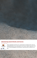 Monitoring Sand Sheets and Dunes