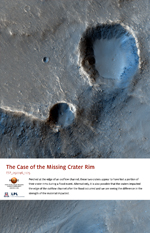 The Case of the Missing Crater Rim
