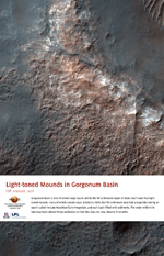 Light-toned Mounds in Gorgonum Basin