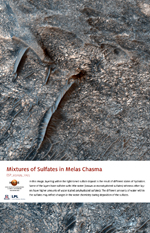 Mixtures of Sulfates in Melas Chasma