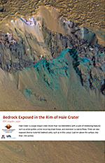 Bedrock Exposed in the Rim of Hale Crater