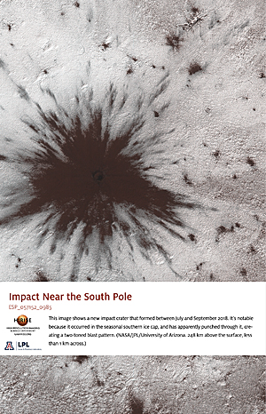 Impact near the South Pole