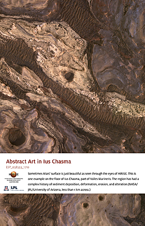 Abstract Art in Ius Chasma