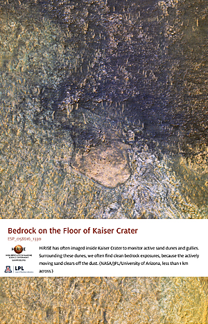 Bedrock on the Floor of Kaiser Crater