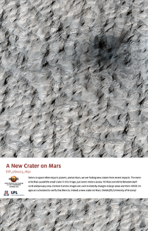 A New Crater on Mars