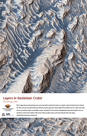 Layers in Danielson Crater